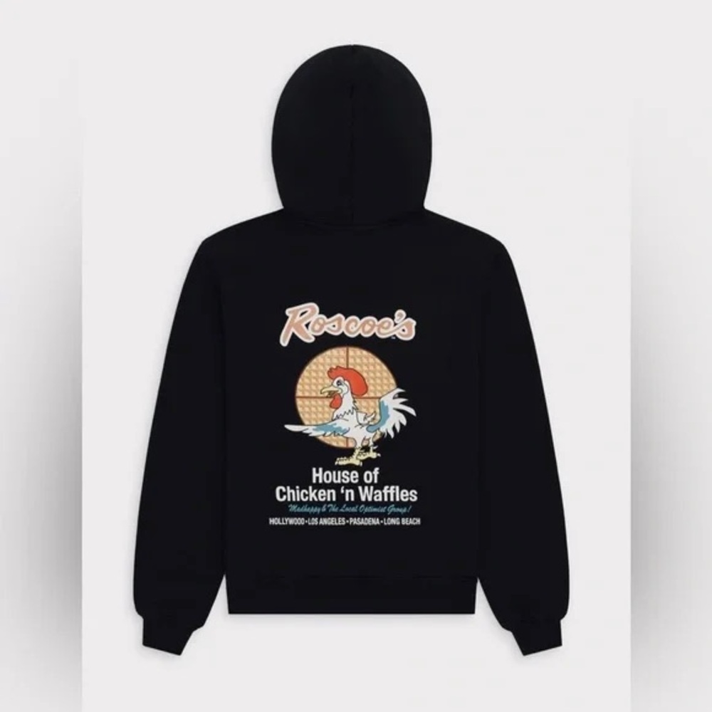 NWT Madhappy x Roscoe’s Fleece Hoodie *Limited Edition - Unisex Small in Black